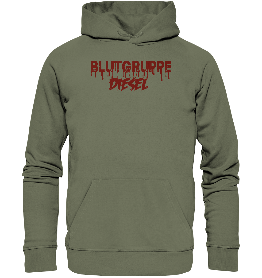 FFH - Blutgruppe Diesel, Frontprint - Premium Unisex Hoodie