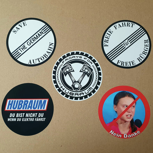 Sticker Rund 9,5cm verschiedene Varianten