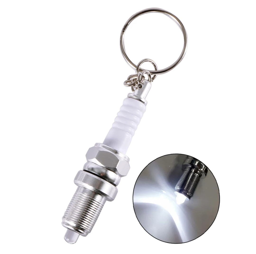 Schlüsselanhänger Zündkerze Taschenlampe