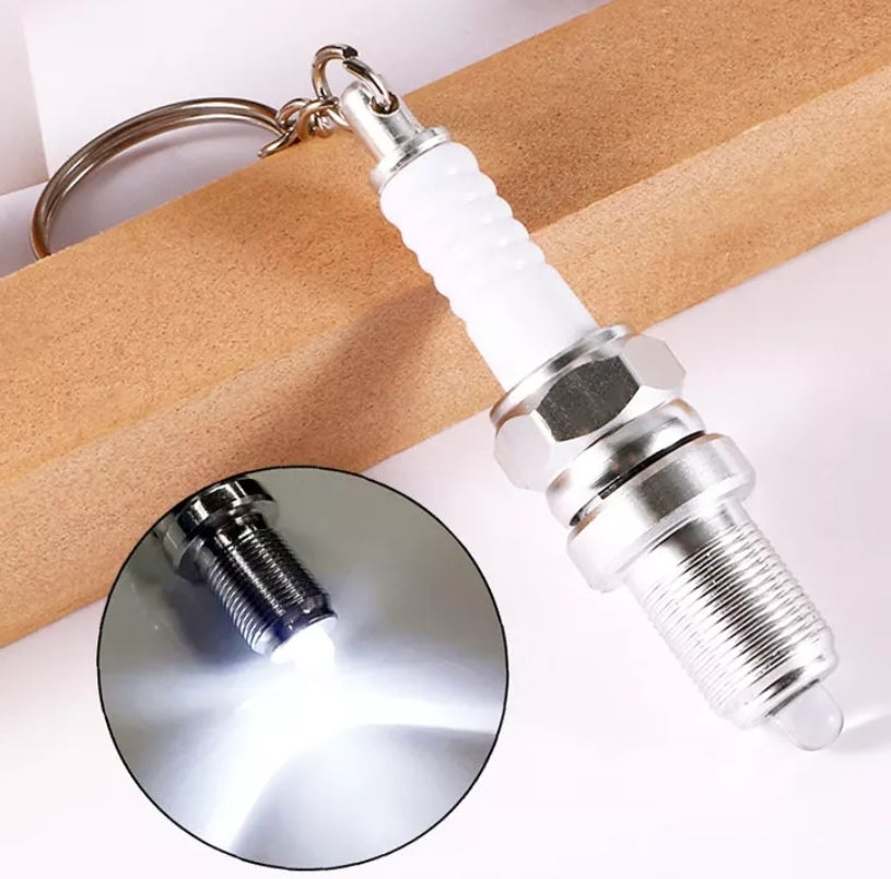 Schlüsselanhänger Zündkerze Taschenlampe