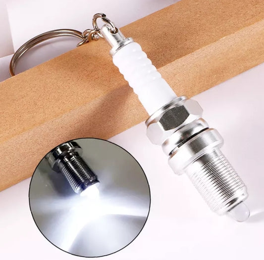 Schlüsselanhänger Zündkerze Taschenlampe
